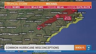 TRACKING MICHAEL: Common hurricane misconceptions
