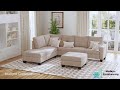 u shaped sofa with removable ottoman