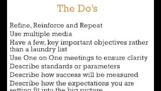 Set Clear Expectations - A 3-Minute Crash Course