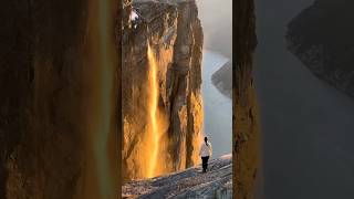 Norway Waterfall 🇧🇻 |The Hidden Secret Of Norway's Breathtaking Waterfall #norway #shorts #trending