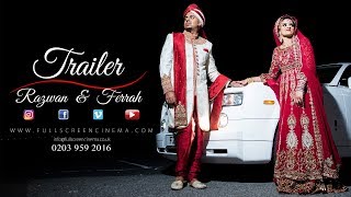 Asian wedding Trailer 2018 | latest asian wedding Highlights | razwan & Ferrah