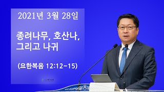 베다니교회 주일예배(종려주일)곽주환 목사_2021년 3월 28일, 생명을 살리는 교회