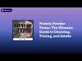 Fitness Tips - Fast And Easy - Protein Powder Power: The Ultimate Guide to Choosing, Timing, and...