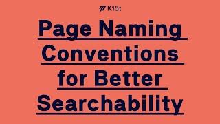 How to Better Name Your Atlassian Confluence Pages