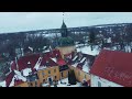 drone footage at lielstraupe castle latvia