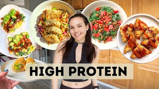 A Week of Realistic High Protein Meals (Vegan)