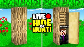 Minecraft Hide Or Hunt, but it was a livestream
