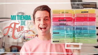 ORGANIZACIÓN máxima de PEGATINAS y PAPELES con MI TIENDA DE ARTE | Súper haul! 🎉