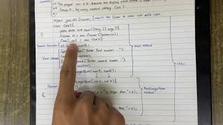 SEM2 Non Static METHOD(No Return Value With Parameter)