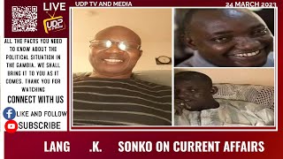 LANG      .K.     SONKO ON CURRENT AFFAIRS