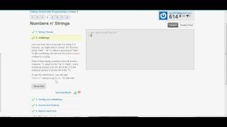 Code Academy Walkthrough - Getting Started - Part 1