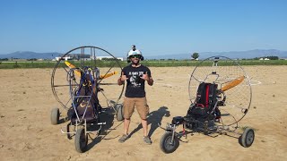 Paramotor, primer vuelo en trike de construcción propia.