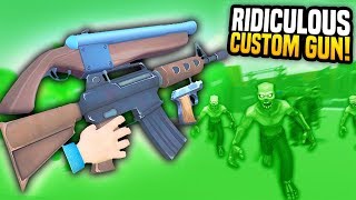 CUSTOMIZING RIDICULOUS WEAPONS IN VIRTUAL REALITY - Undead Development VR Gameplay