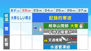 氷点下12度以下の寒気が…『10年に1度の最強寒波』予想される日本列島への影響 平地でも積雪の可能性