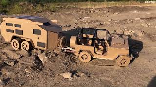 How to Make Jeep Wrangler Rubicon | Bruder EXP 6 Expedition Trailer