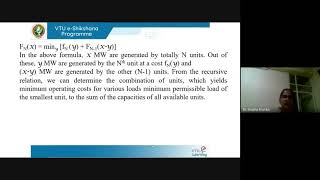 Module 03 - Lecture 06 - Unit Commitment