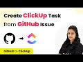 How to Create ClickUp Task from GitHub Issue | ClickUp GitHub Integration