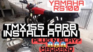 YAMAHA RS100 | TMX carb installed | How to convert carb