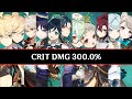 What 300% Crit Damage Looks Like On All Anemo Characters