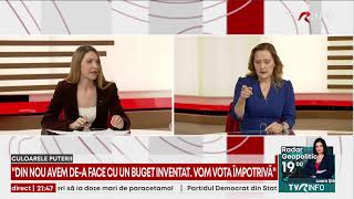 Sunt în direct la TVR Info, la emisiunea \