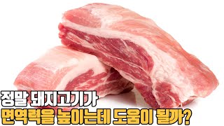 돼지고기가 정말 면역력에 탁월할까?