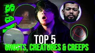 Top 5 SCARY Videos of GHOSTS, Creatures, and CREEPS | NUKES TOP 5 REACTION