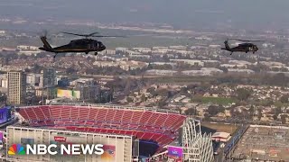 Massive security operation for Super Bowl
