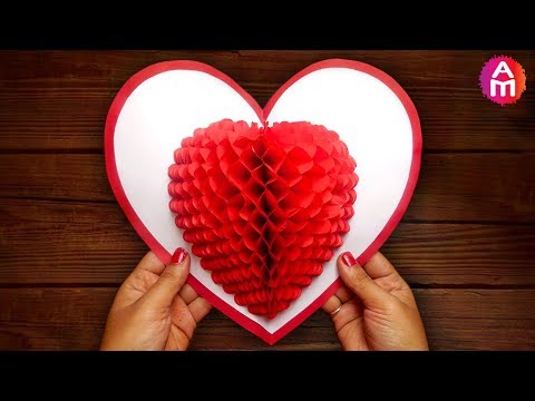 DIY 3D Heart ❤️ Pop Up Card | Valentine Pop Up Card DIY 3D Heart ❤️ Pop Up Card | Valentine Pop Up Card