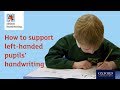 How to support left-handed pupils' handwriting