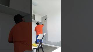 pintando mi cuarto de color gris #viral