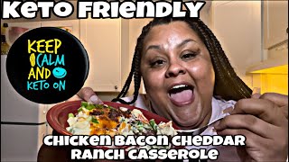 How to Make Keto Chicken Bacon Ranch Casserole! Only 3 Carbs!