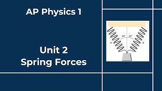 AP Physics 1 - Unit 2 - Lesson 12 - Spring Forces