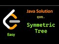 Leetcode Problem 101. Symmetric Tree Java Easy Solution.