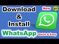 How to Download and Install WhatsApp Mobile App [New]