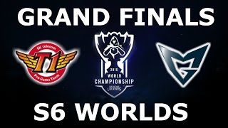 SKT vs SSG - Finals Full Series S6 LoL eSports World Championship 2016! SKT T1 vs Samsung