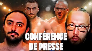 COUDOUX ET 3 CHEVEUX EN CONFÉRENCE DE PRESSE !!😱 JP VA FAIRE LA RING GIRL !!🤣 PARTIE 1