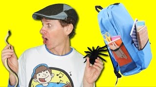 What is In Your Bag? Song with Matt | School Classroom Items | Learn English Kids