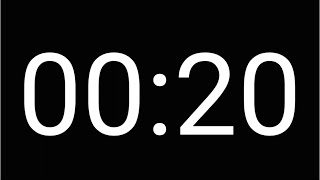 20 Second Countdown Timer [ DARK MODE ]