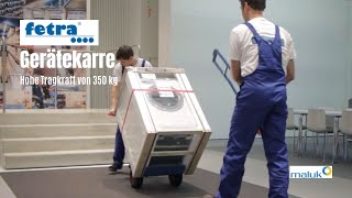 Handwerker-Geheimtipp: So transportierst du bis zu 350 kg mühelos! Die fetra Gerätekarre im Test.