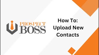 How To Upload New Contacts