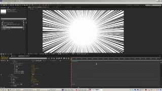 After Effects tutorial シェイプレイヤーを使ってマンガチックな集中線を作る方法