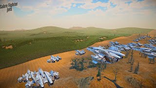 UNSC F-86 SABRE FIGHTER JETS Vs 4,000,000 GREENSKIN WARRIERS - Ultimate Epic Battle Simulator 2