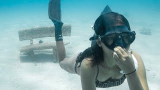 Dream job in Vietnam, Nivy dives 15 meters, why we learn freediving in Nha Trang