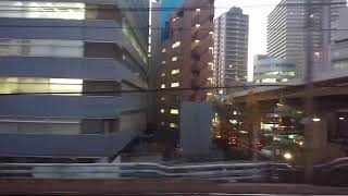 JR山手線 外回り 渋谷・新宿方面行き 左側車窓動画 五反田(JY 23)→目黒(JY 22)