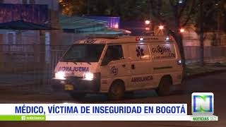 Médico victima de atraco en Bogotá sigue en ciudados intensivos