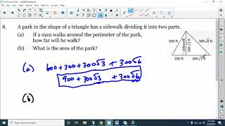 Honors Algebra 2 - Unit 6 Study Guide #8