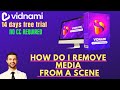 How Do I Remove Media From A Scene| vidnami tutorial