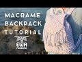 DIY MACRAME BACKPACK TUTORIAL | How to make macrame backpack | T-SHIRT YARN BAG | [SUB EN/PL/ES]