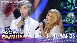 Your Face Sounds Familiar: Sam Concepcion and Jolina Magdangal as Andrea Bocelli and Celine Dion