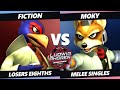 LACS 4 Top 8 - Fiction (Falco) Vs. Moky (Fox) SSBM Melee Tournament